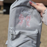 Personalised Flower Bow Rucksack & Lunch Bag Set - Little Mamma Duck