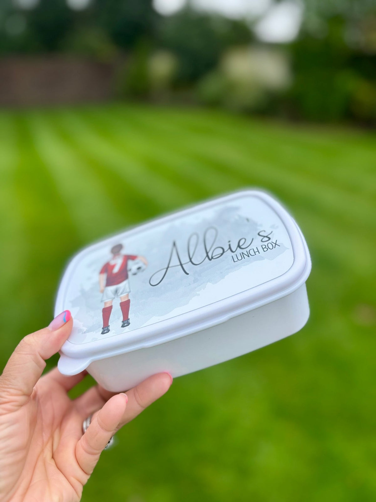 Personalised Football Team Lunch Box - Little Mamma Duck