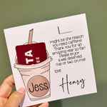 Personalised Frappe Teacher Thank You Card - Little Mamma Duck
