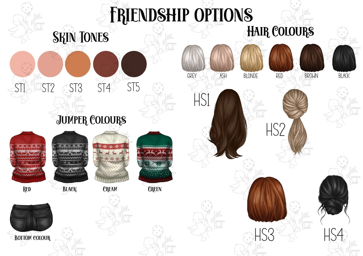 Personalised Friendship Christmas Bauble – A Festive Keepsake for Your Bestie - Little Mamma Duck