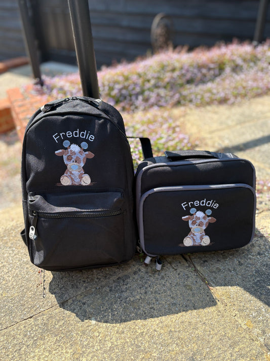 Personalised Giraffe Rucksack & Lunch Bag Set - Little Mamma Duck