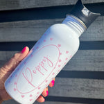 Personalised Heart Water Bottle & Lunch Box Set for Kids - Little Mamma Duck