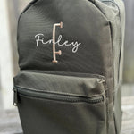 Personalised Initial Name Rucksack - Dark Green - Little Mamma Duck