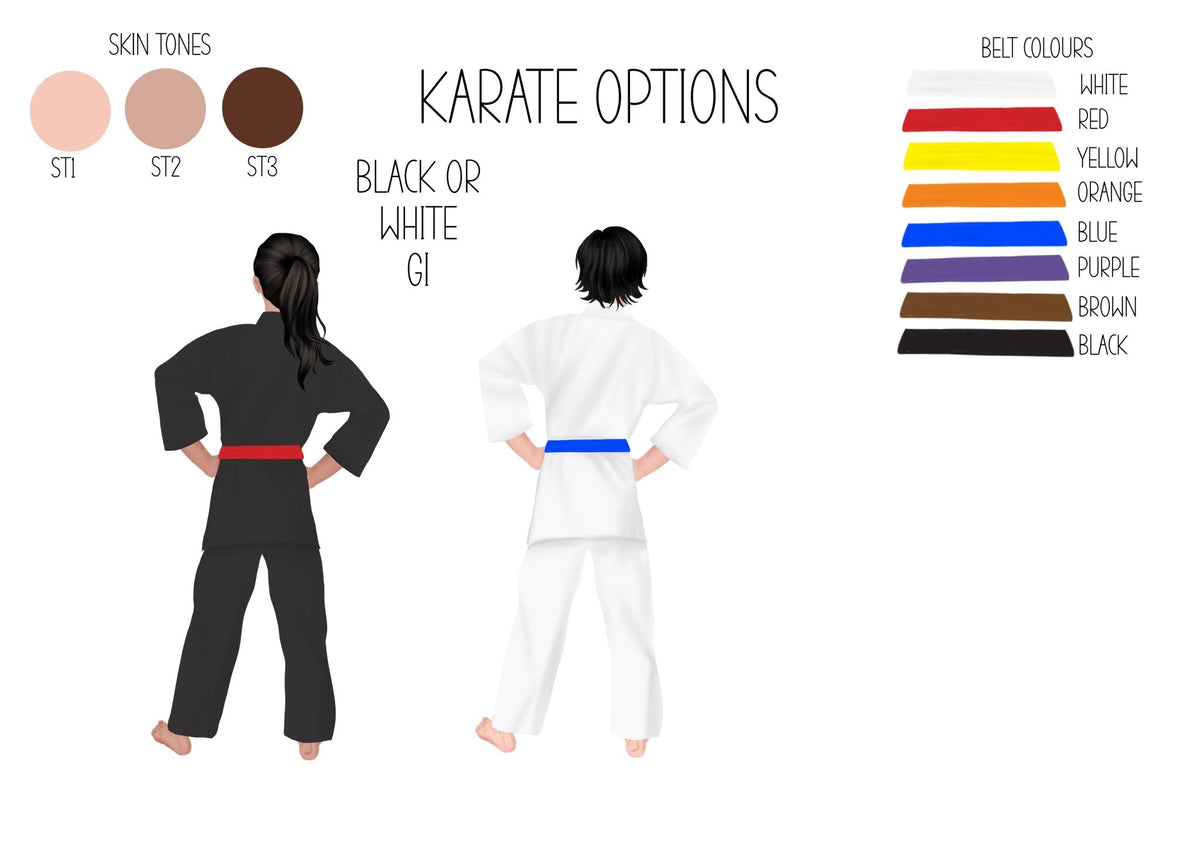 Personalised Karate Lunch Box for Kids – Martial Arts Design - Little Mamma Duck