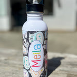 Personalised Labubu Inspired Kids Water Bottle | Custom Name Bottle - Little Mamma Duck
