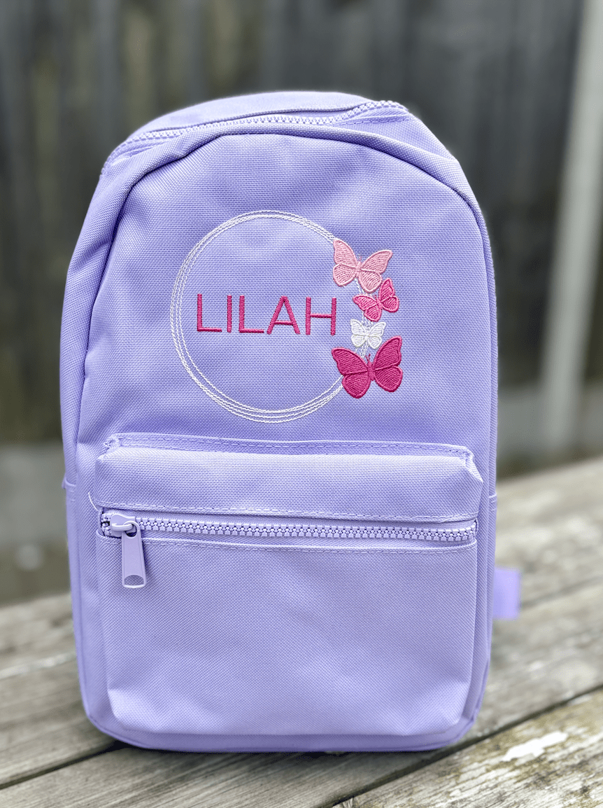Personalised Name Butterfly Rucksack & Lunch Bag Set - Little Mamma Duck