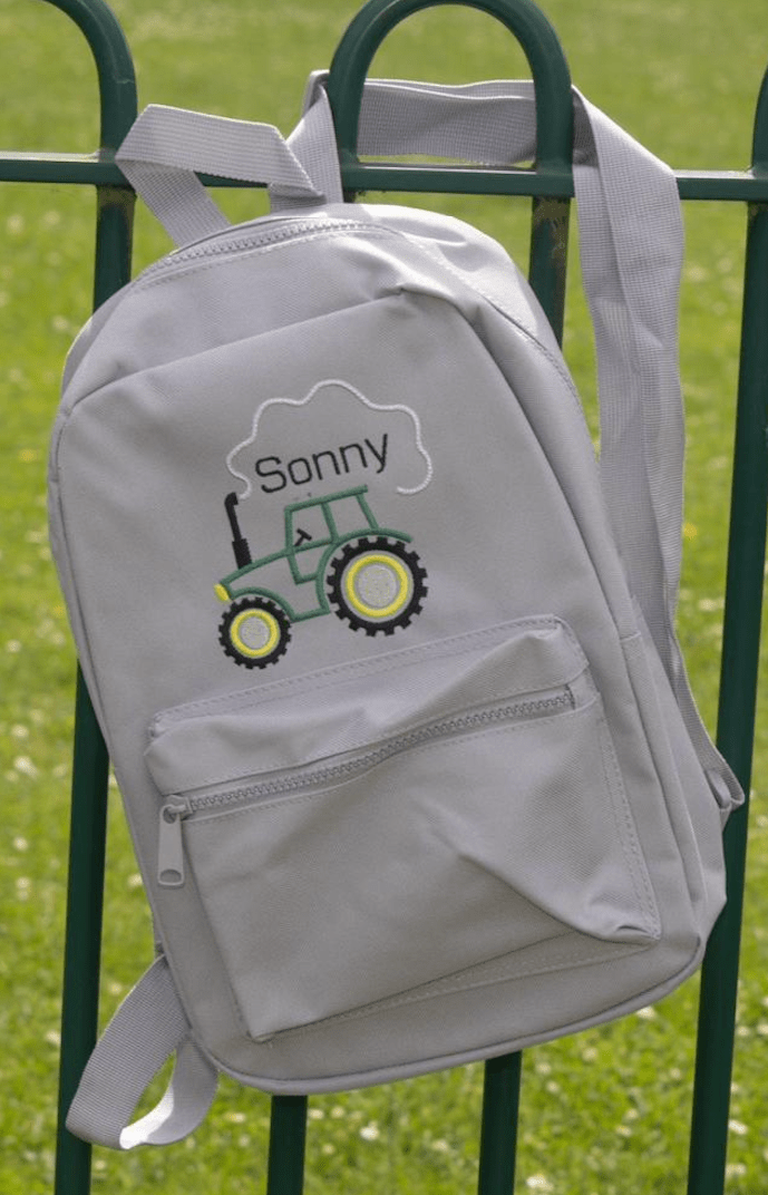Personalised Name Tractor Rucksack - Little Mamma Duck