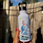 Personalised Photo & Affirmations Lunch Box & Water Bottle Set – Custom Kids School Set - Little Mamma Duck