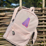 Personalised Pink & Purple Initial Rucksack - Block Shadow - Little Mamma Duck