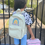 Personalised Rainbow Boho Rucksack & Lunch Bag Set - Little Mamma Duck