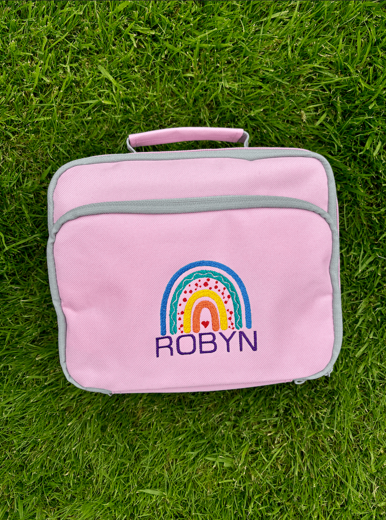 Personalised Rainbow Boho Rucksack & Lunch Bag Set - Little Mamma Duck