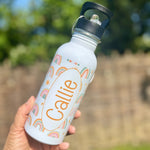 Personalised rainbow Full Set – Rucksack, Lunch Bag, Lunch Box & Water Bottle - Little Mamma Duck