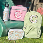 Personalised rainbow Full Set – Rucksack, Lunch Bag, Lunch Box & Water Bottle - Little Mamma Duck