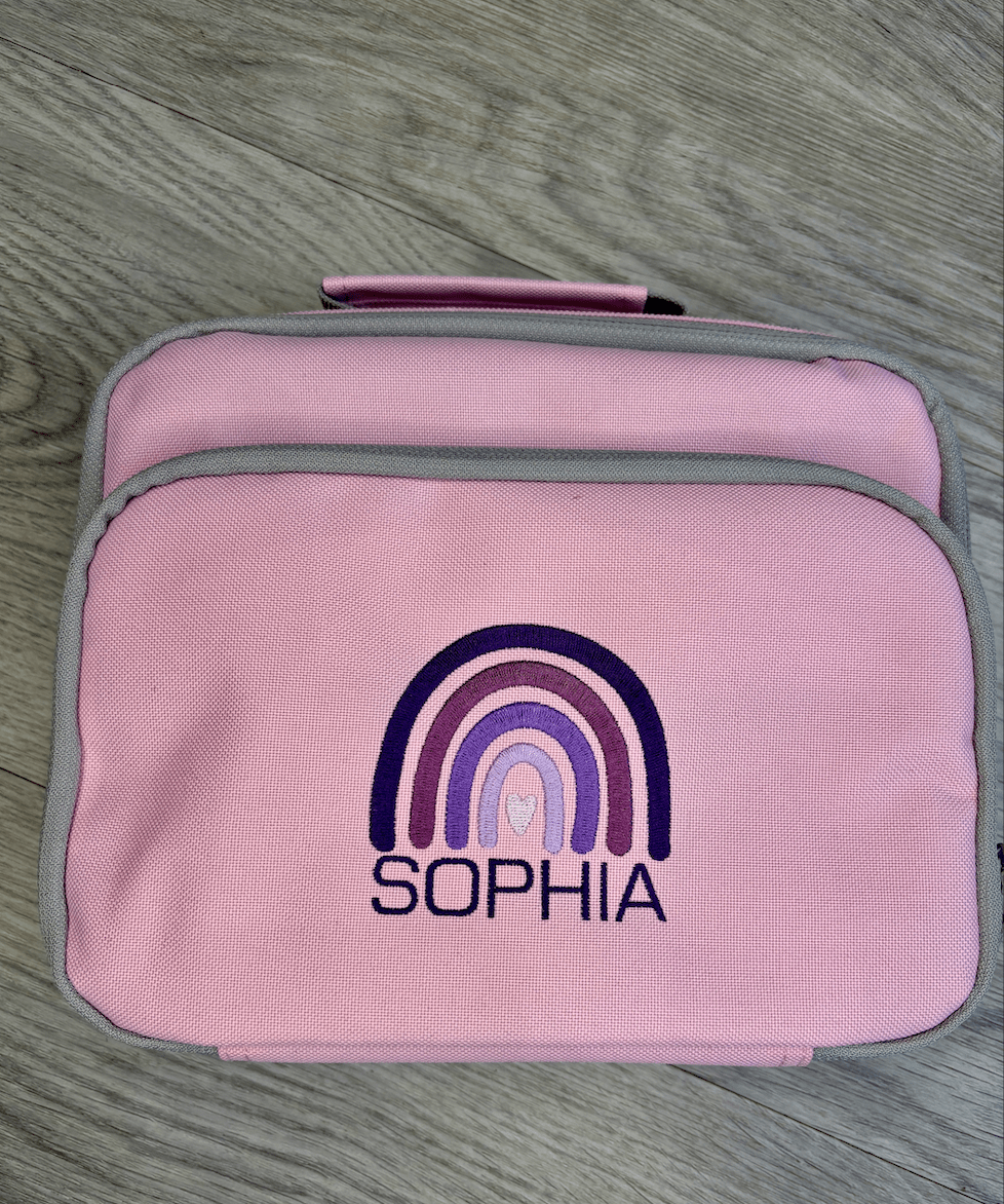 Personalised Rainbow Rucksack & Lunch Bag Set for Kids - Little Mamma Duck