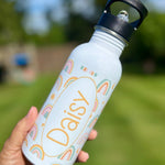 Personalised Rainbow Water Bottle - Little Mamma Duck
