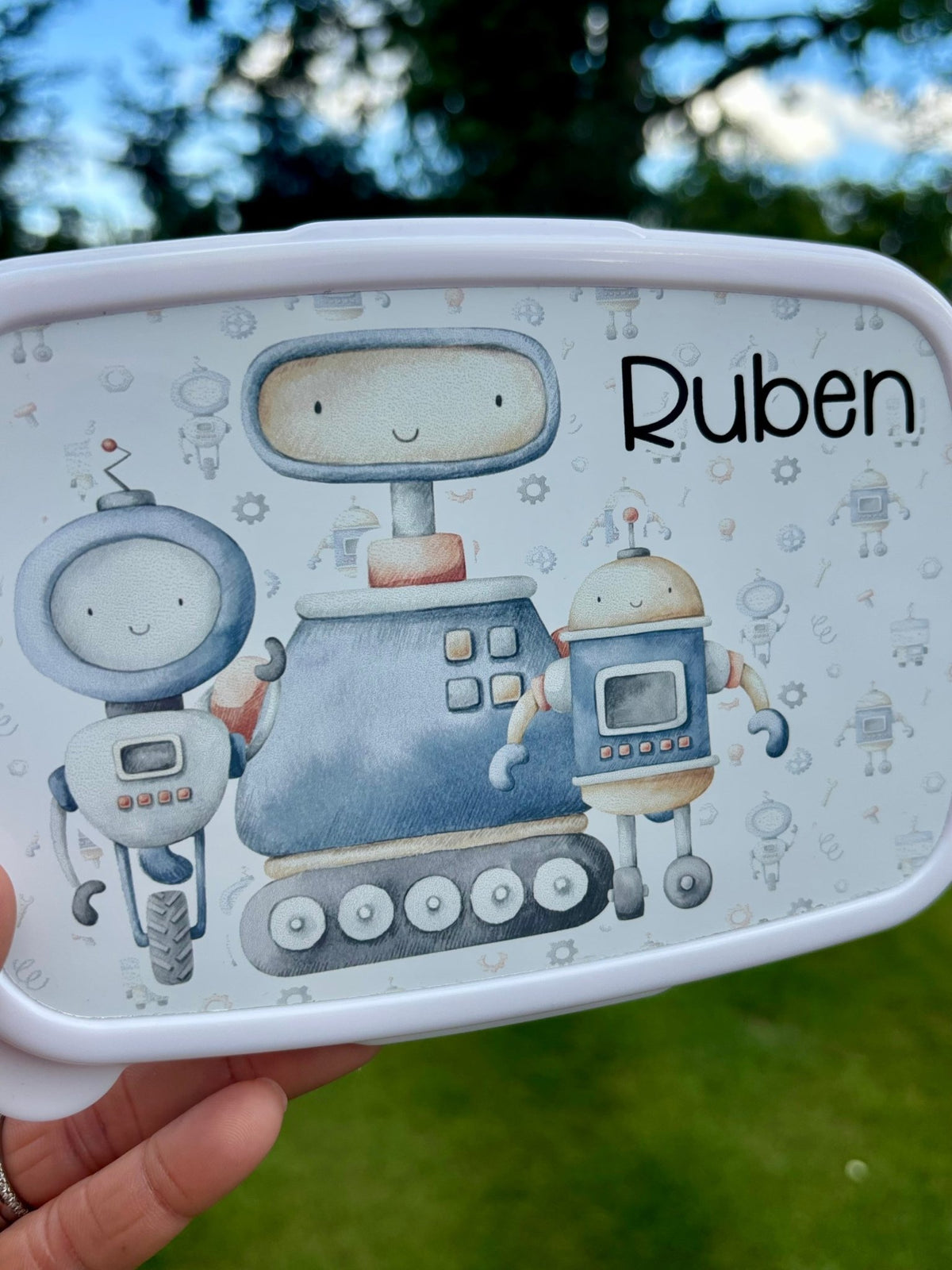 Personalised Robot Snack Box - Little Mamma Duck