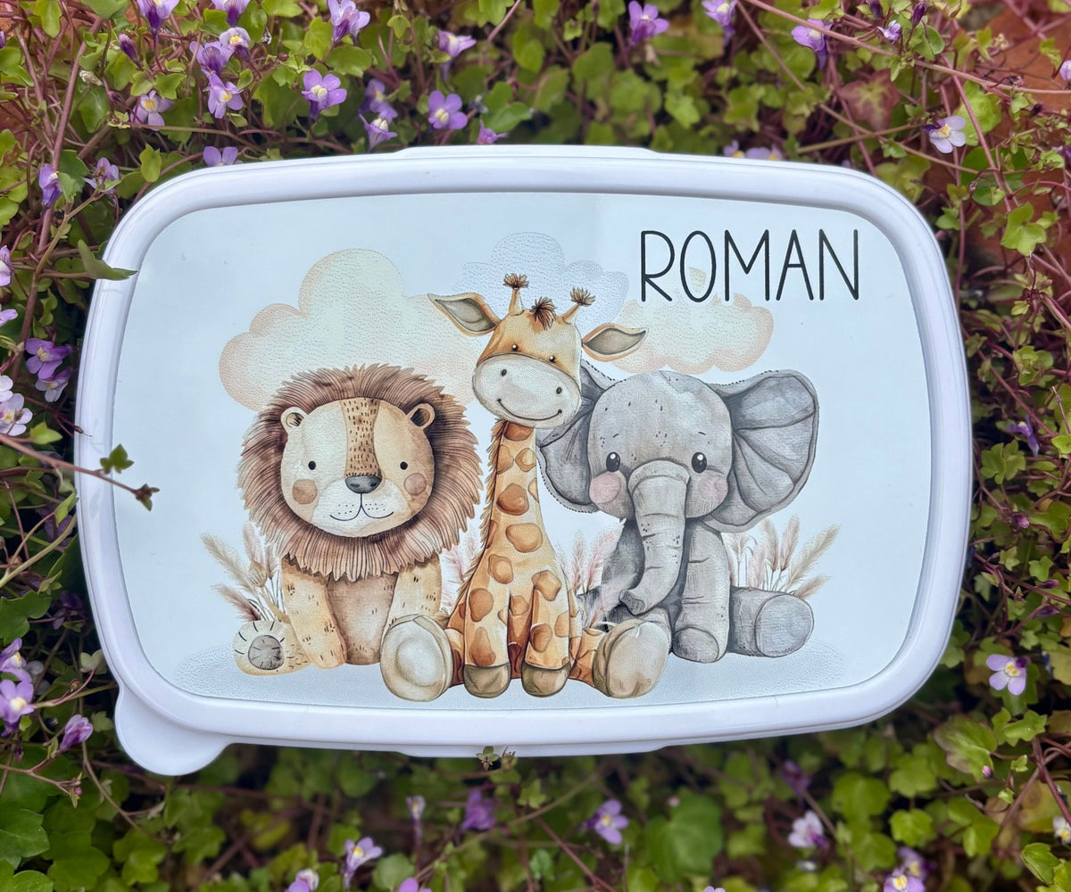 Personalised Safari Lunch Box for Kids - Little Mamma Duck