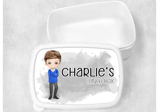 Personalised School Boy Lunch Box - Little Mamma Duck