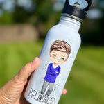 Personalised School Boy Water Bottle - Little Mamma Duck