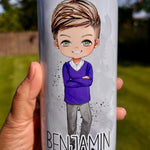 Personalised School Boy Water Bottle - Little Mamma Duck