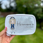 Personalised School Girl Lunch Box – Custom Back to School Essential - Little Mamma Duck