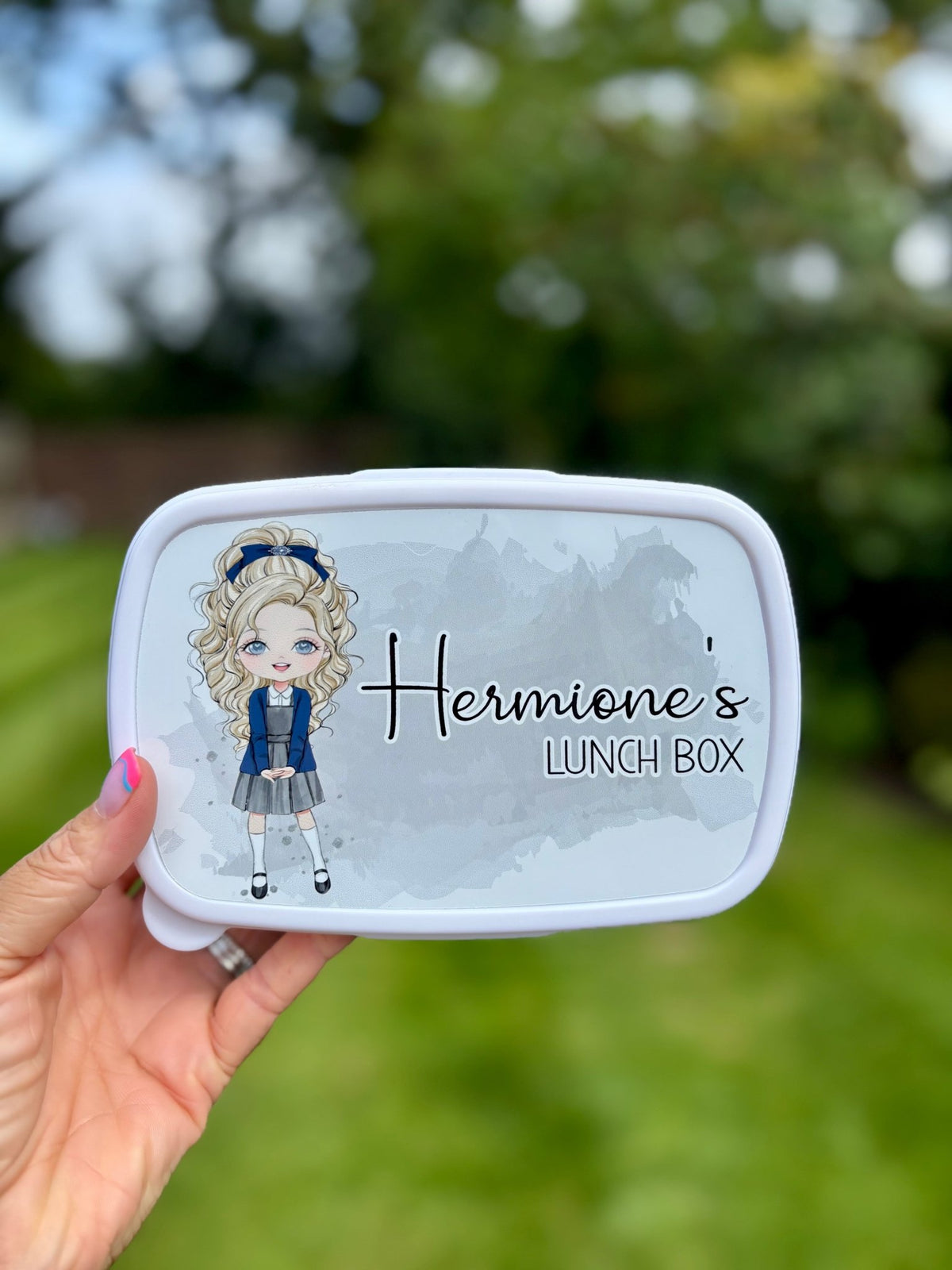 Personalised School Girl Lunch Box – Custom Back to School Essential - Little Mamma Duck