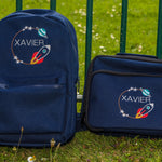 Personalised Space Theme Navy Rucksack & Lunch Bag - Little Mamma Duck