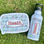 Personalised Superhero Lunch Box & Water Bottle Set - Little Mamma Duck