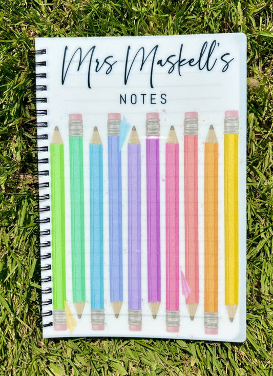 Personalised Teacher Notebook - Little Mamma Duck