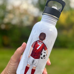 Personalised Teams Football Water Bottle - Little Mamma Duck