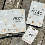 Personalised Travel Bunny, Passport Cover & Luggage Tag Set - Little Mamma Duck