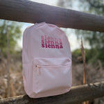 Personalised Triple Name Rucksack – Pinks - Little Mamma Duck