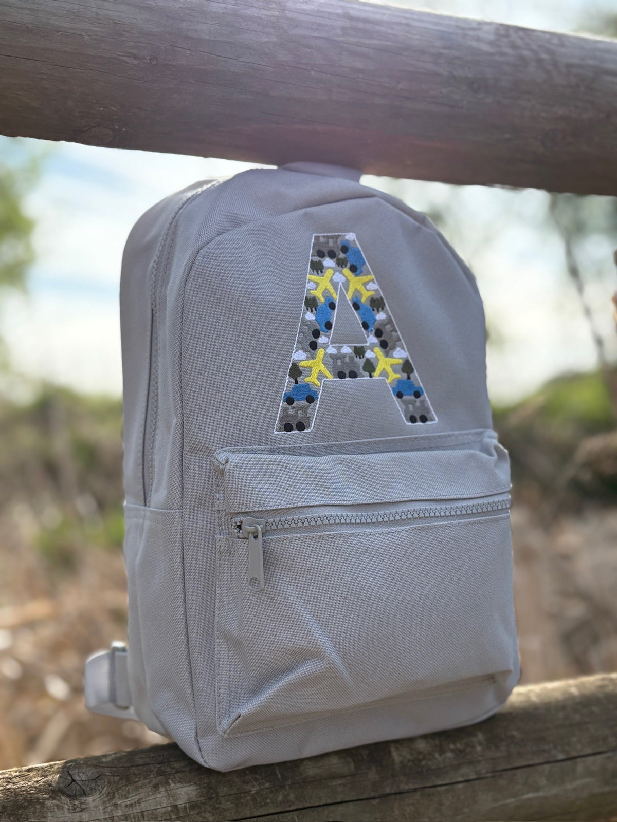 Personalised Vehicle Initial Rucksack - Little Mamma Duck
