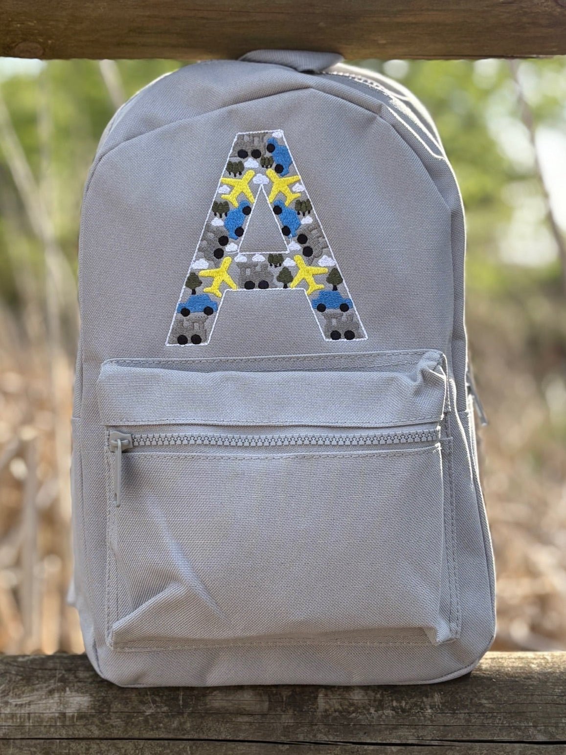 Personalised Vehicle Initial Rucksack - Little Mamma Duck