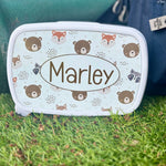 Personalised Woodland Full Set – Rucksack, Lunch Bag, Lunch Box & Water Bottle - Little Mamma Duck