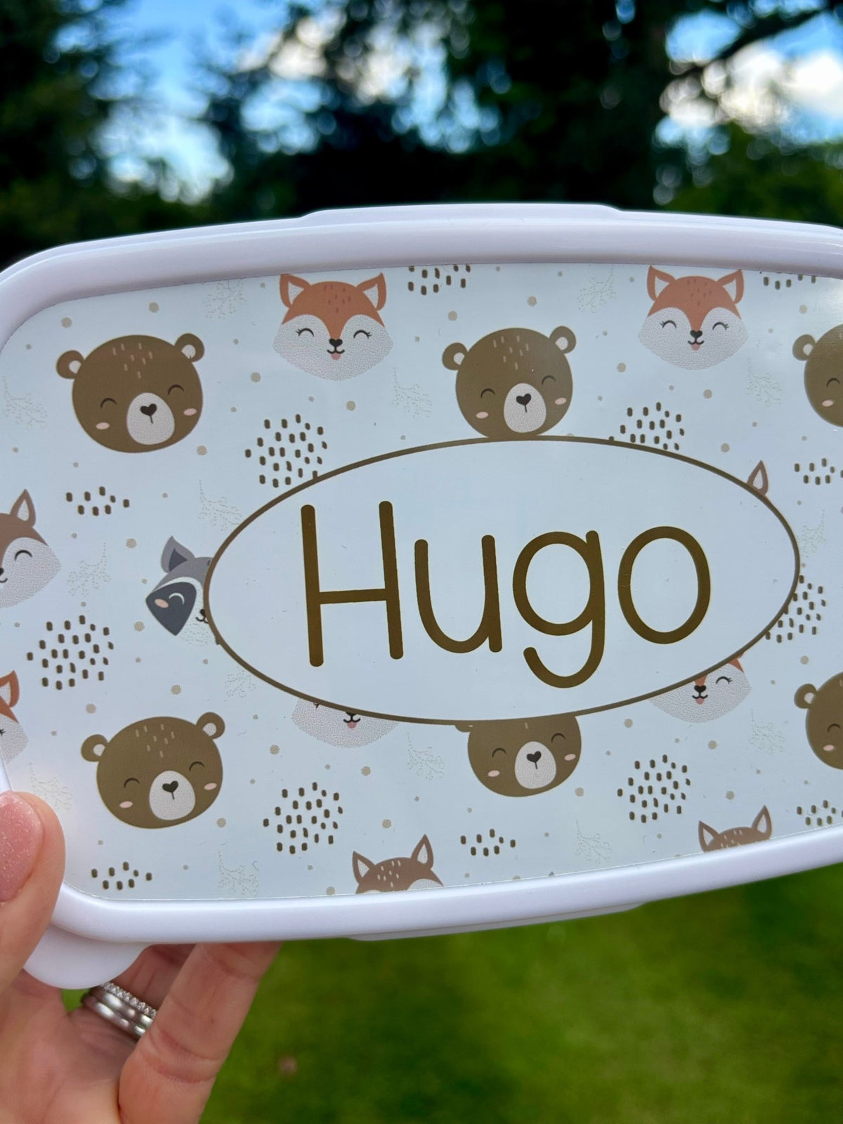 Personalised Woodland Lunch Box for Kids - Little Mamma Duck