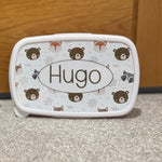 Personalised Woodland Lunch Box & Lunch Bag Set for Kids - Little Mamma Duck