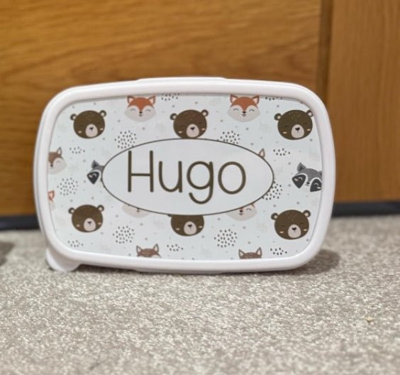 Personalised Woodland Lunch Box & Lunch Bag Set for Kids - Little Mamma Duck