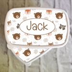 Personalised Woodland Lunch Box & Lunch Bag Set for Kids - Little Mamma Duck