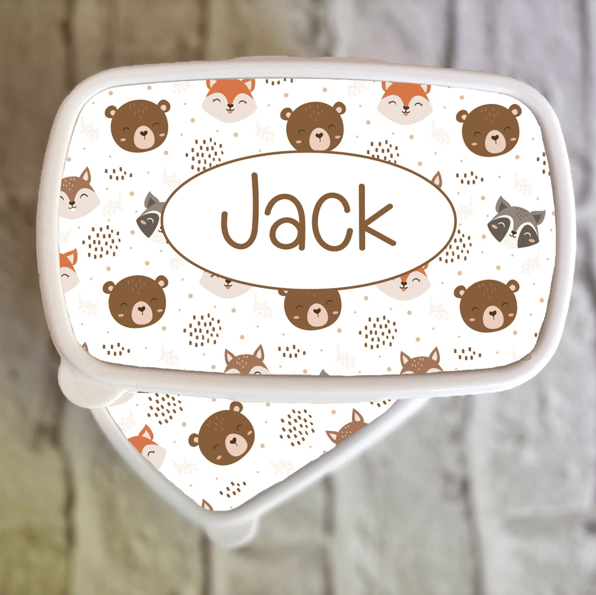 Personalised Woodland Lunch Box & Lunch Bag Set for Kids - Little Mamma Duck