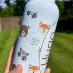 Personalised Woodland Water Bottle - Little Mamma Duck