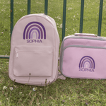 Rainbow Rucksack – Embroidered with Name, Cute & Colourful Backpack for Kids - Little Mamma Duck