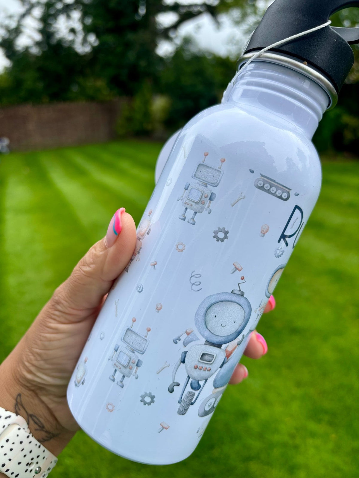 Robot Water Bottle – Fun, Durable & Kid - Friendly Design - Little Mamma Duck