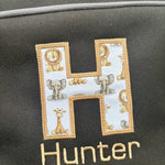 Safari Personalised Set – Rucksack, Lunch Bag, Lunch Box & Water Bottle - Little Mamma Duck