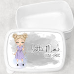 School Girl Uniform Gingham Dress – Personalised Lunch Box - Little Mamma Duck