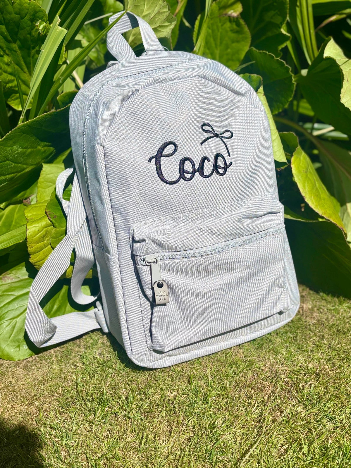 Script Bow Backpack - Embroidered - Little Mamma Duck