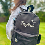 Script Bow Backpack - Embroidered - Little Mamma Duck