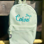Script Bow Backpack - Embroidered - Little Mamma Duck