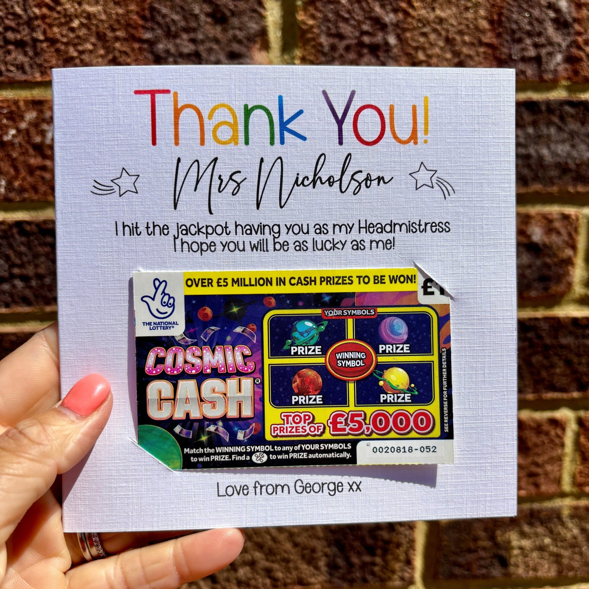 Teacher Scratch Card Card - Little Mamma Duck